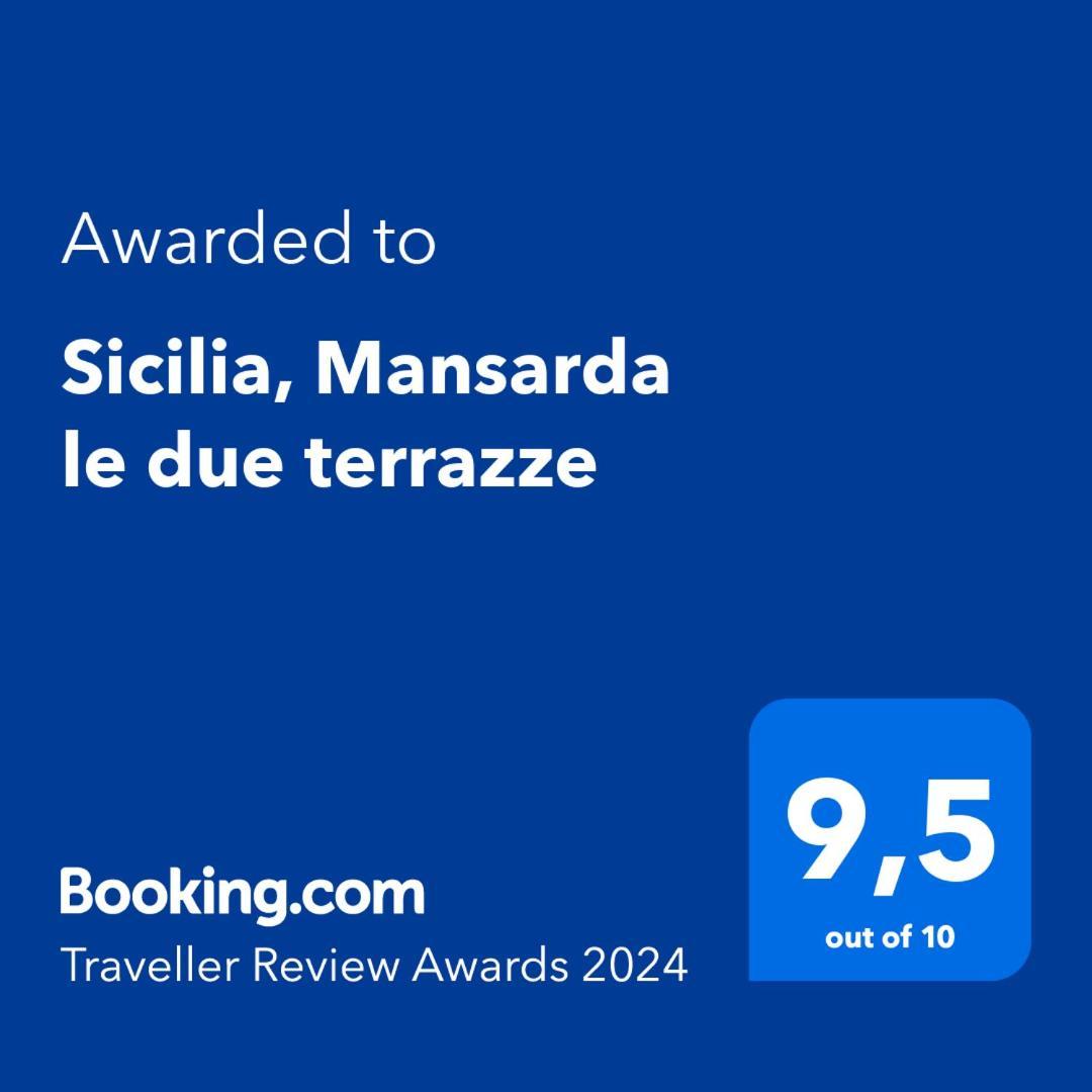 Апартаменты Sicilia, Mansarda Le Due Terrazze Маскали Экстерьер фото